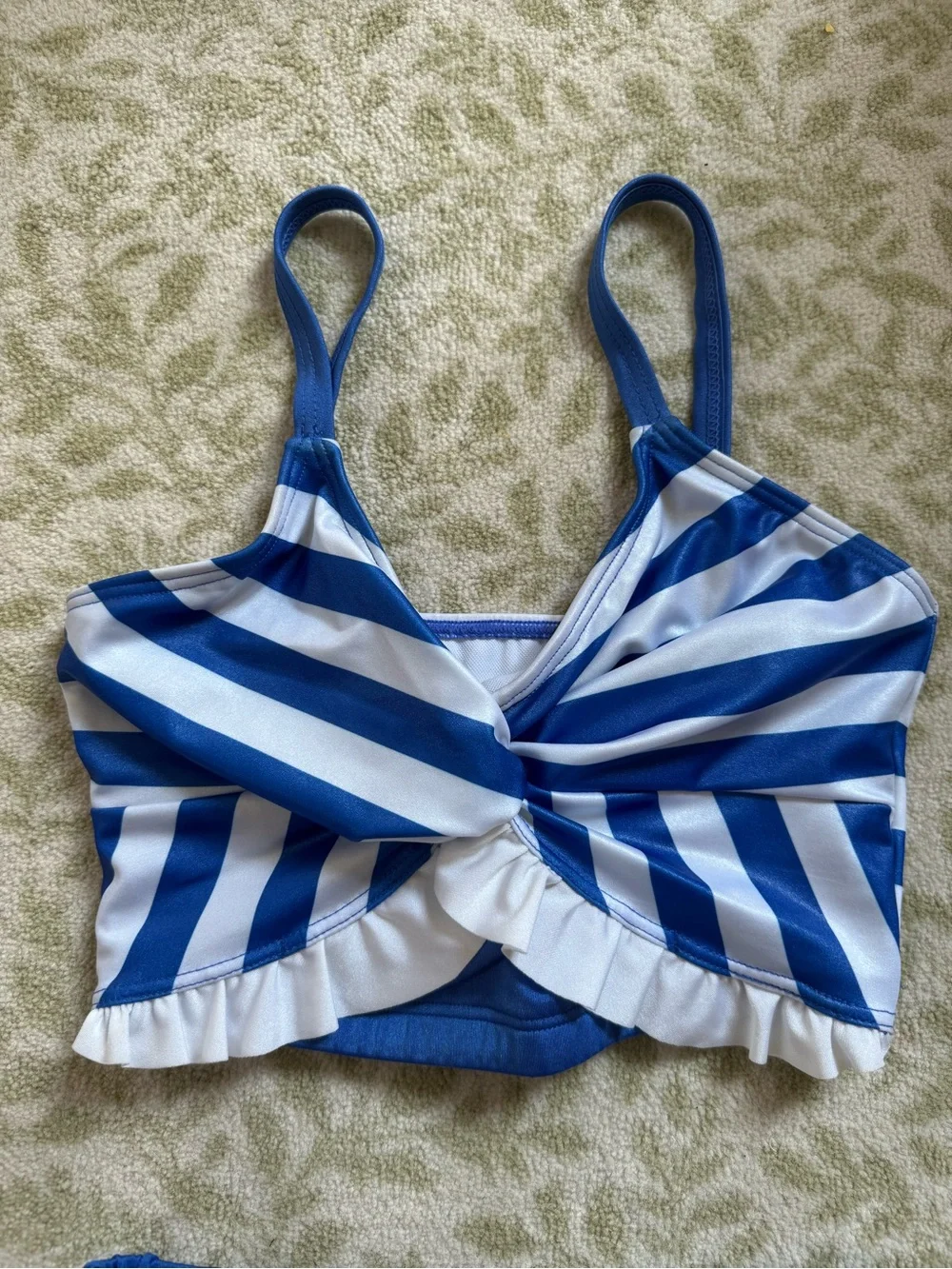 Weissman Catch A Wave Character Dance Costume Retro Bathing Suit Blue Size LC